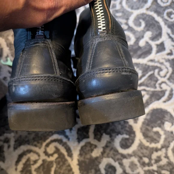 Russell Moccasin Black Leather Men's Boots 12.5 - Picture 8 of 9